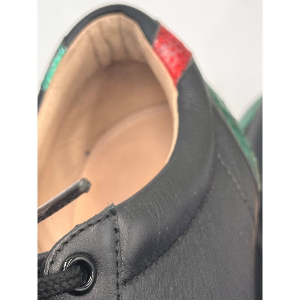 GUCCI Mens Black Bambi Marmont Leather Low Sneaker Trainers Shoes Sz m6.5/8w‎ - Picture 11 of 14